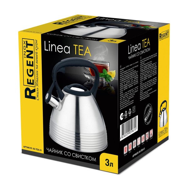 Чайник Linea Tea со cвистком 3л Regent