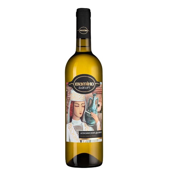Вино белое полусладкое Mamiko Алазанская долина 12% 0,75л