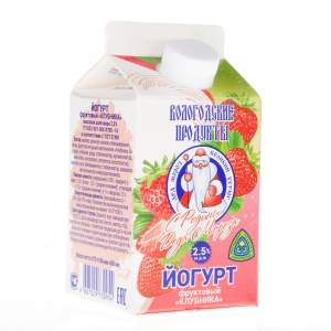 Йогурт фруктовый Великий Устюг 2,5% 470гр БЗМЖ