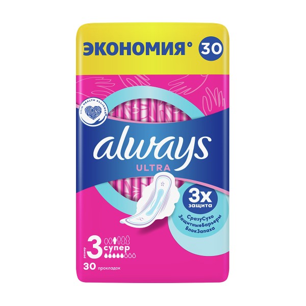 Прокладки гигиенические Always Ultra Super Quatro 30шт