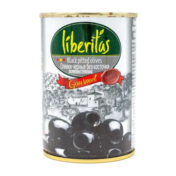 Оливки черные без косточки Liberitas 280г