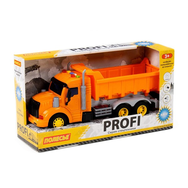 Самосвал Профи инерционный свет,звук Полесье