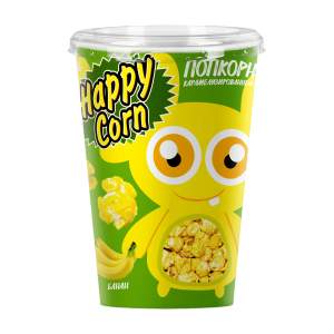 Попкорн воздушная кукуруза Happy Corn банан 100г
