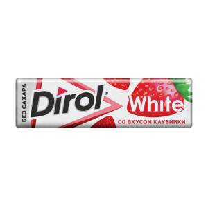 Жевательная резинка Dirol White 13,6г со вкусом клубники