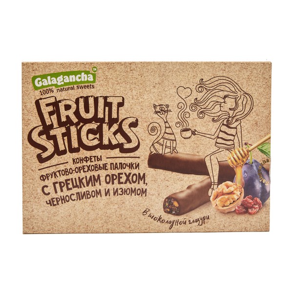 Конфеты Fruit Stiсks с черносливом и грецким орехом 175г