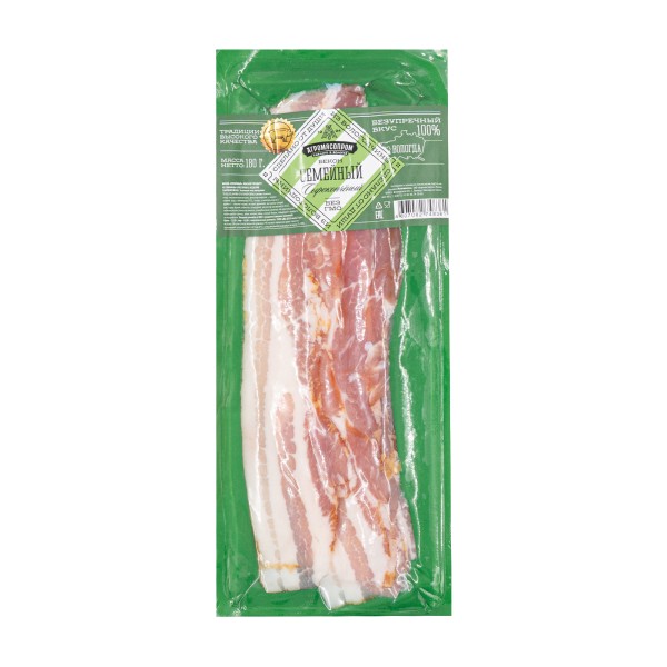 Нарезка мясная Бекон Семейный сырокопченый 180г Агромясопром