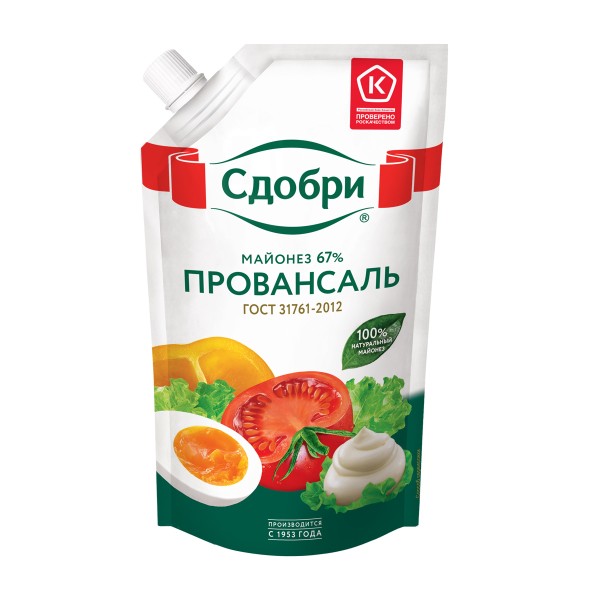 Майонез Провансаль 67% Сдобри 192г