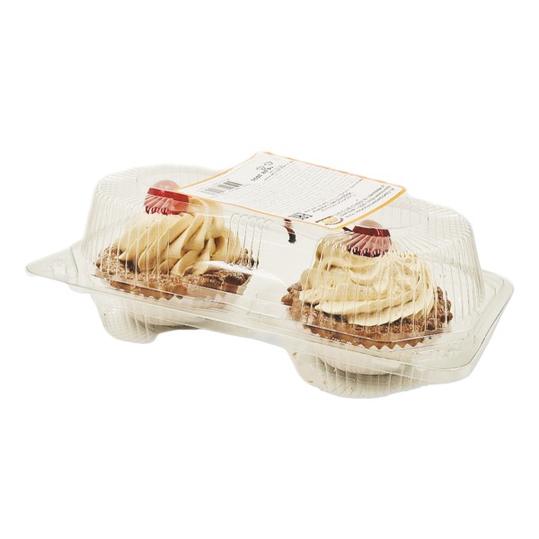 Пирожное Корзиночка с кремом песочное Северодвинский хлебокомбинат 140г