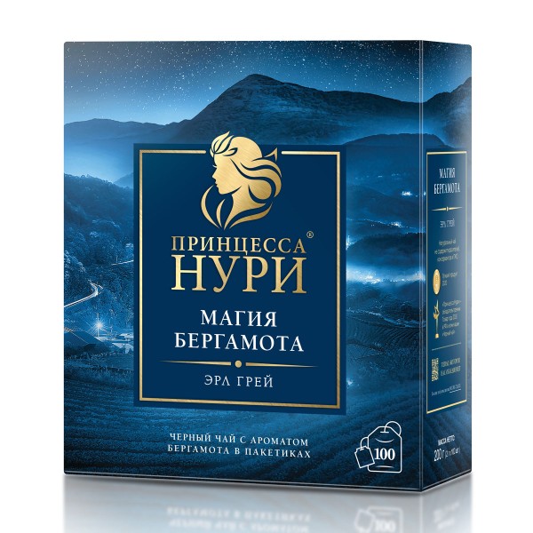Чай черный Принцесса Нури Магия бергамота 100пак