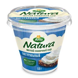 Сыр мягкий сливочный 60% Arla Natura 150г натуральный БЗМЖ