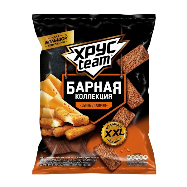 Сухарики Хрусteam Барные сырные палочки 140г Pepsi