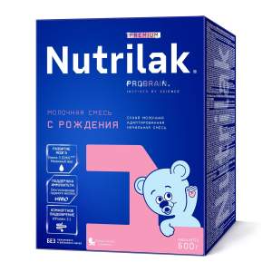 Смесь молочная Nutrilak Premium 1 с рождения 600г БЗМЖ