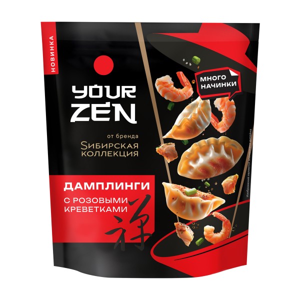 Дамплинги с розовыми креветками Сибирская коллекция 270г
