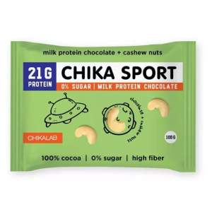 Шоколад Chika sport молочный с кешью Chikalab 100г