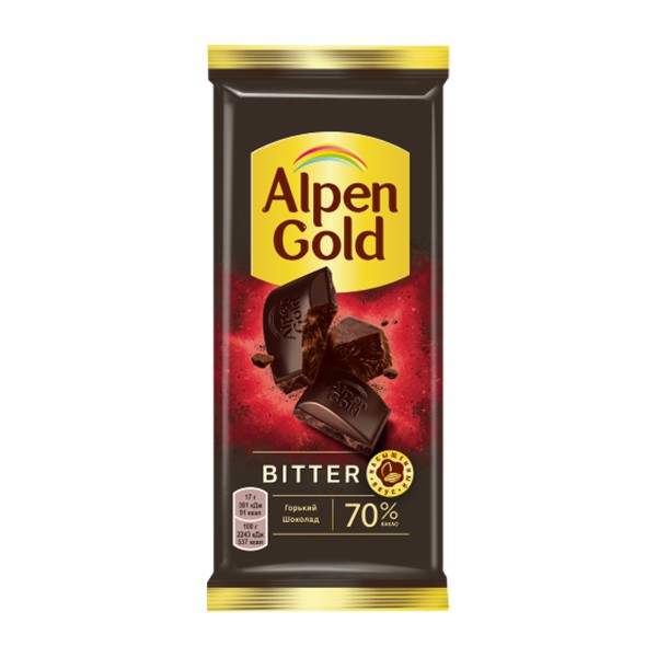 Шоколад Alpen Gold горький 75г