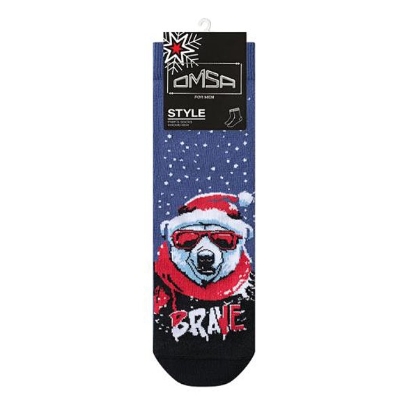 Носки мужские Style Новый год Omsa jeans 39-41