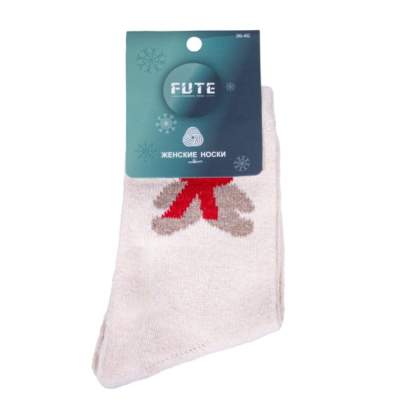 Носки женские шерсть высокие ассорти р.36-40 Fute