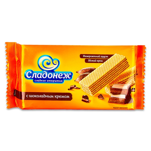 Вафли Сладонеж 170г с шоколадным кремом