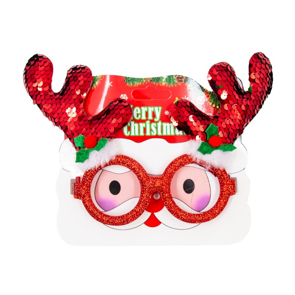 Очки карнавальные Новогодние рожки