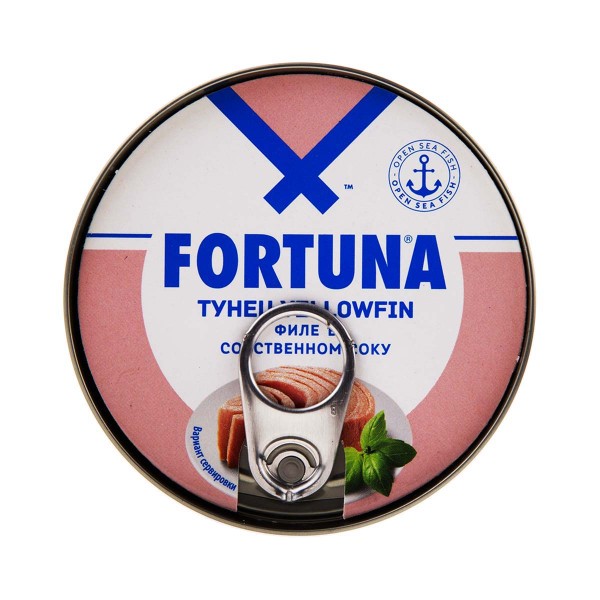 Тунец филе в собственном соку Fortuna 185г