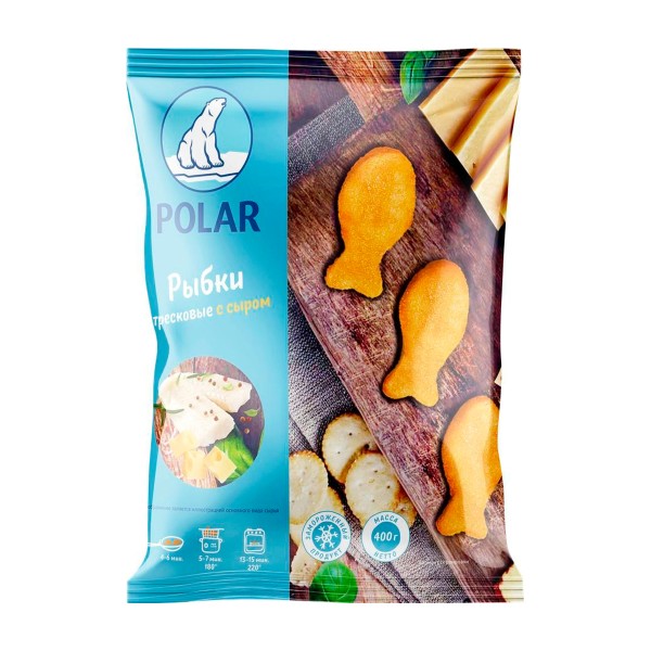 Рыбки тресковые с сыром в панировке Polar 375г