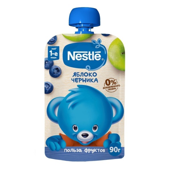 Пюре детское Nestle 90г яблоко черника