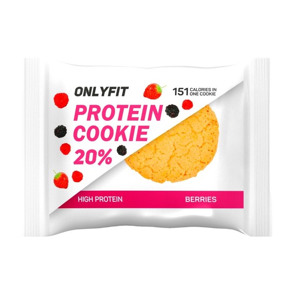 Печенье Onlyfit Protein cookie протеиновое неглазированное 35г ягоды