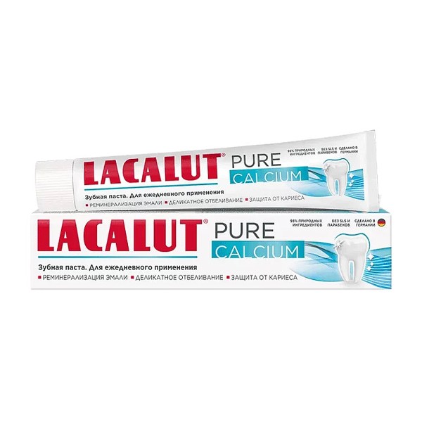 Паста зубная Lacalut Pure Calcium 75мл