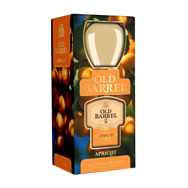 Аперитив Father's old barrel Apricot 0,5л 35%+бокал