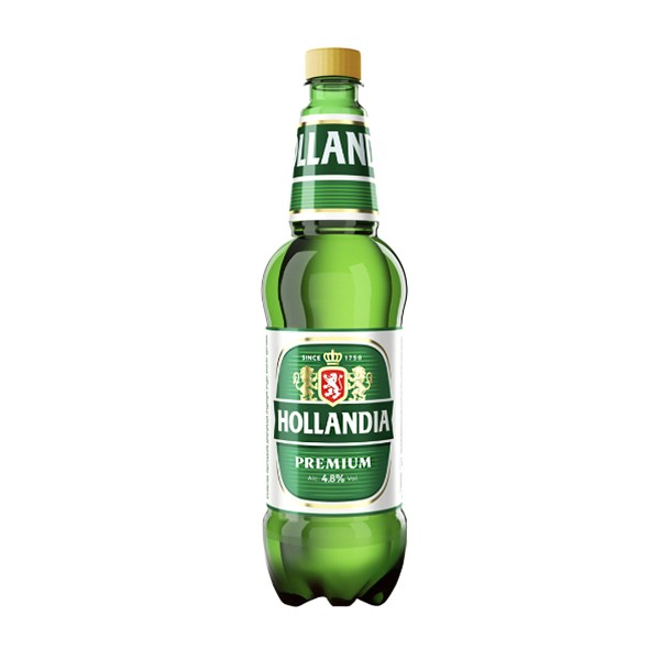 Пиво Hollandia светлое 4,8% 1,25л