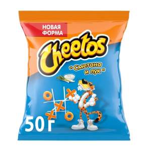 Кукуркзные палочки Cheetos 50г со вкусом сметана и лук