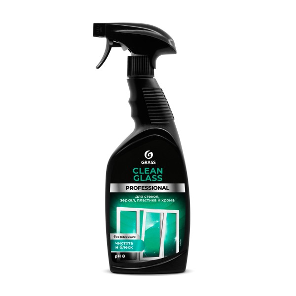Очиститель стекол и зеркал Clean Glass Professional Grass 600мл