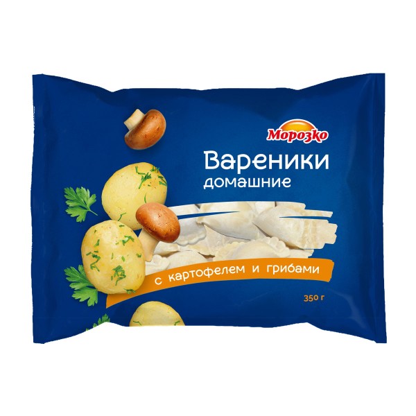 Вареники Домашние с картофелем и грибами Морозко 350г