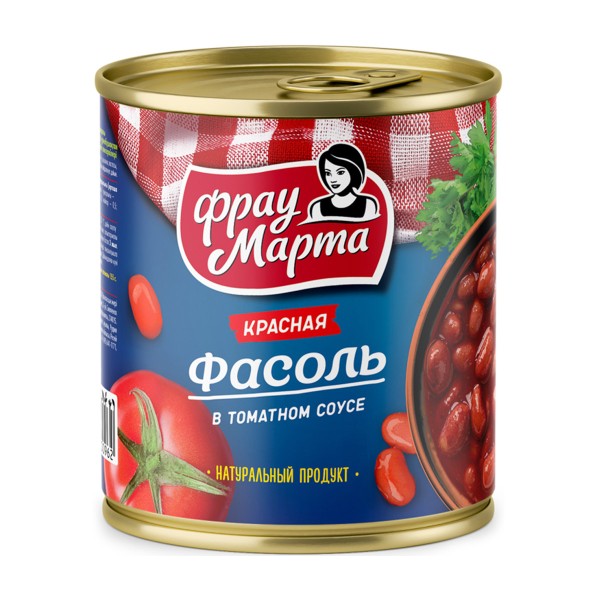 Фасоль красная в томатном соусе Фрау Марта 310гр