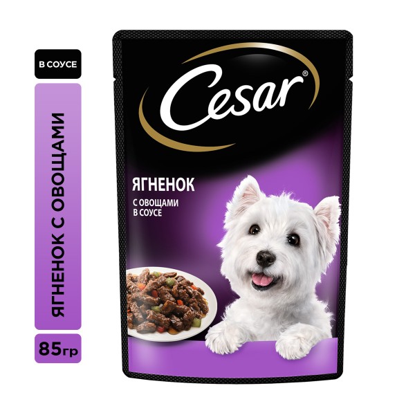 Корм для собак Cesar 85гр ягненок с овощами