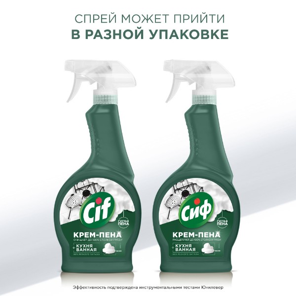 Крем-спрей чистящий Cif Универсальный 500мл