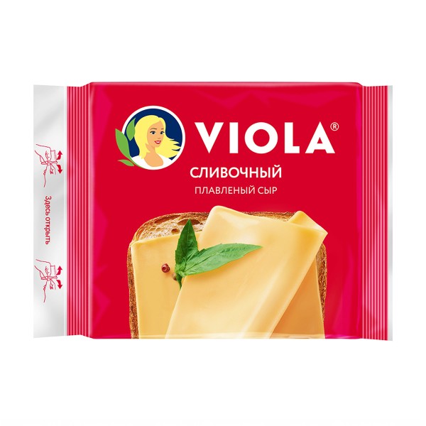 Сыр плавленый Viola 45% 140г сливочный БЗМЖ
