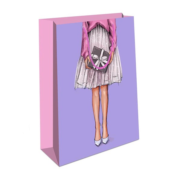 Сумка подарочная бумажная ламинированная 18х22см Арт&Дизайн