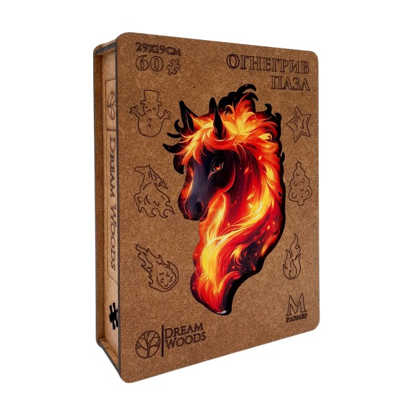 Пазл-копилка деревянный Dream Woods Огнегрив