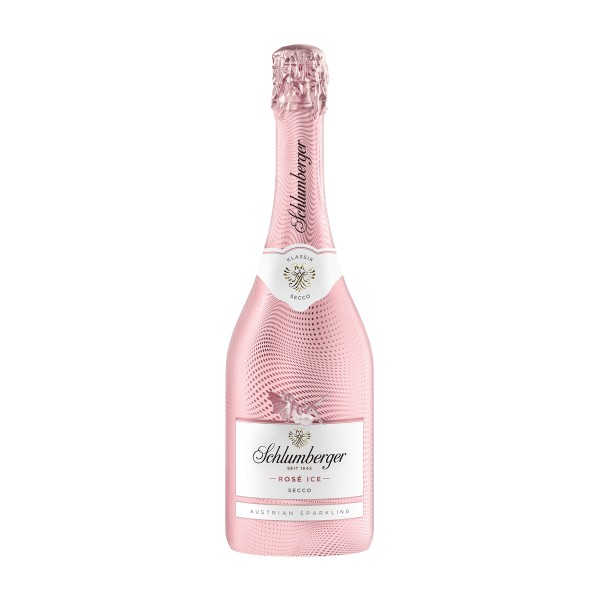 Вино игристое розовое полусухое Schlumberger Rose Ice Secco Klassik 11% 0,75л