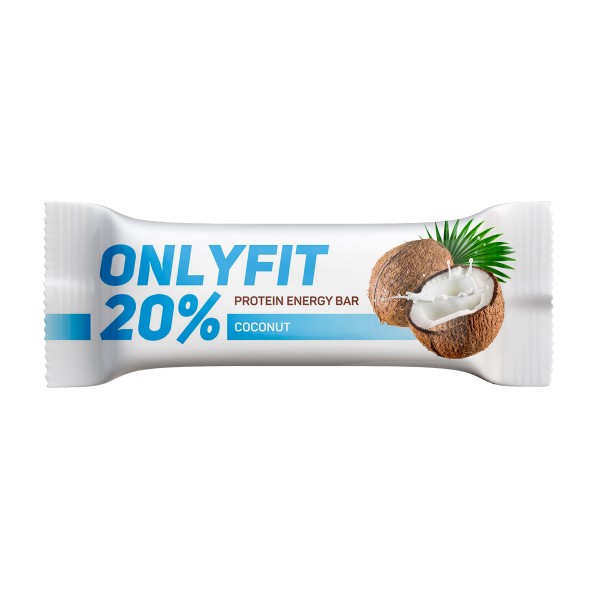 Батончик Onlyfit протеиновый глазированный 40г coconut