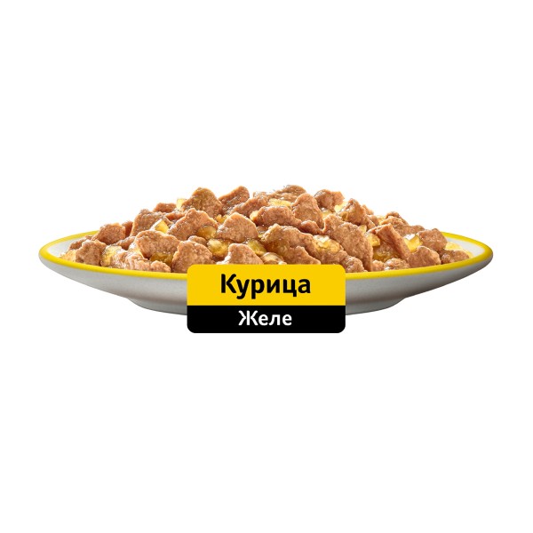 Корм для кошек Whiskas 75г желе с курицей