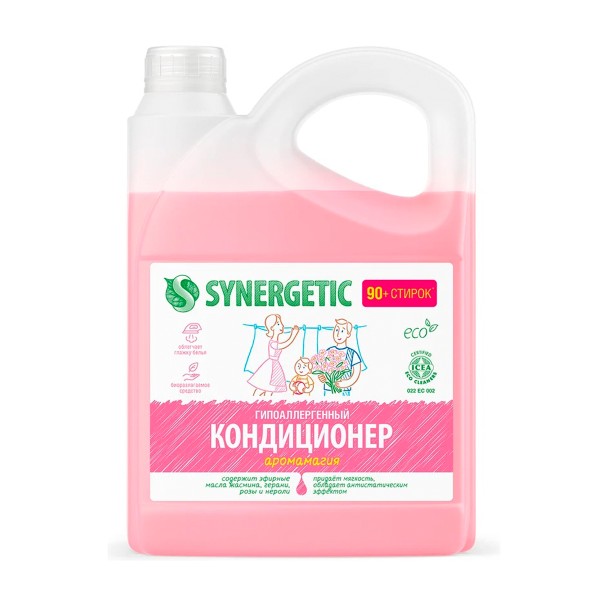 Кондиционер-ополаскиватель для белья Synergetic 2,75л аромамагия