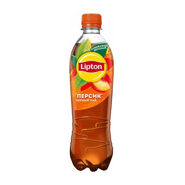 Напиток чайный Lipton черный 0,5л персик