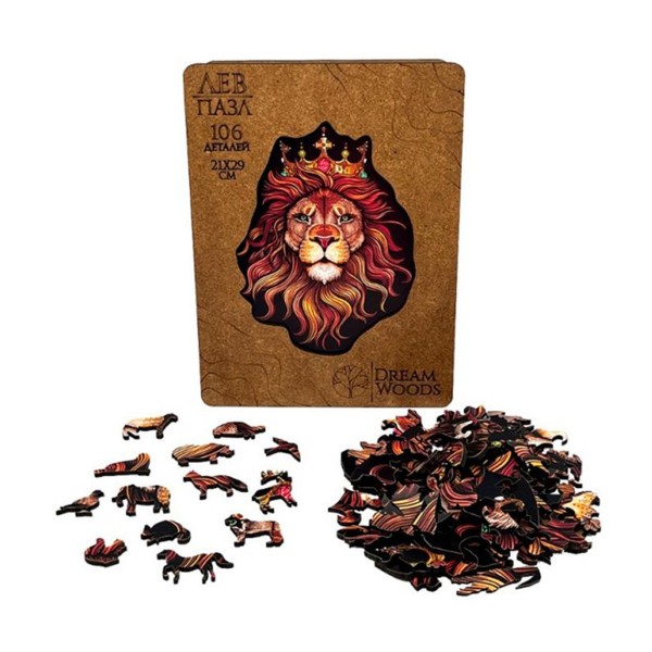 Пазл фигурный Лев Dream Woods