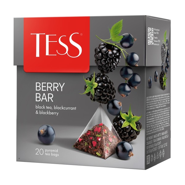 Чай черный Tess Berry Bar 20пирамидок