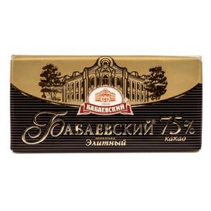 Шоколад горький Бабаевский 100гр элитный 75% какао