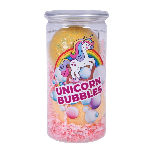 Набор подарочный Фитокосметик №44 Unicorn bubbles: бомбочки для ванн