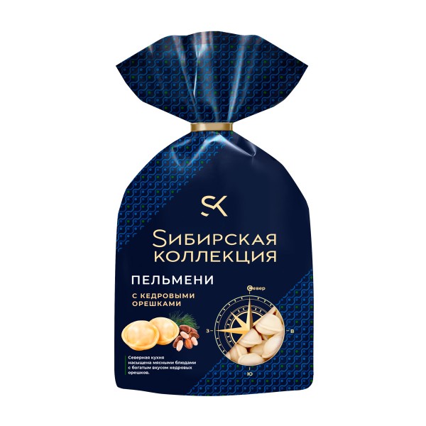 Пельмени с кедровыми орешками Сибирская коллекция 700г