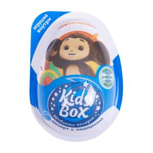 Яйцо Kidsbox Чебурашка десерт с подарком 20г Конфитрейд